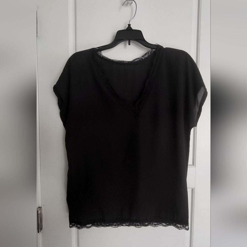 Elegant Black Women's Top